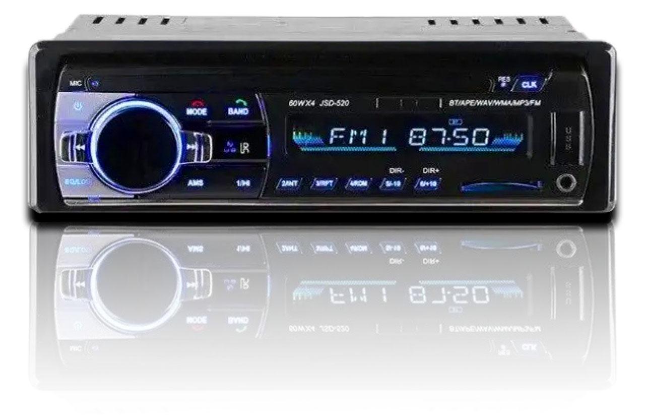 Автомагнітола JSD-520 2xUSB RGB Bluetooth SD/AUX/FM 4x60W - фото 2