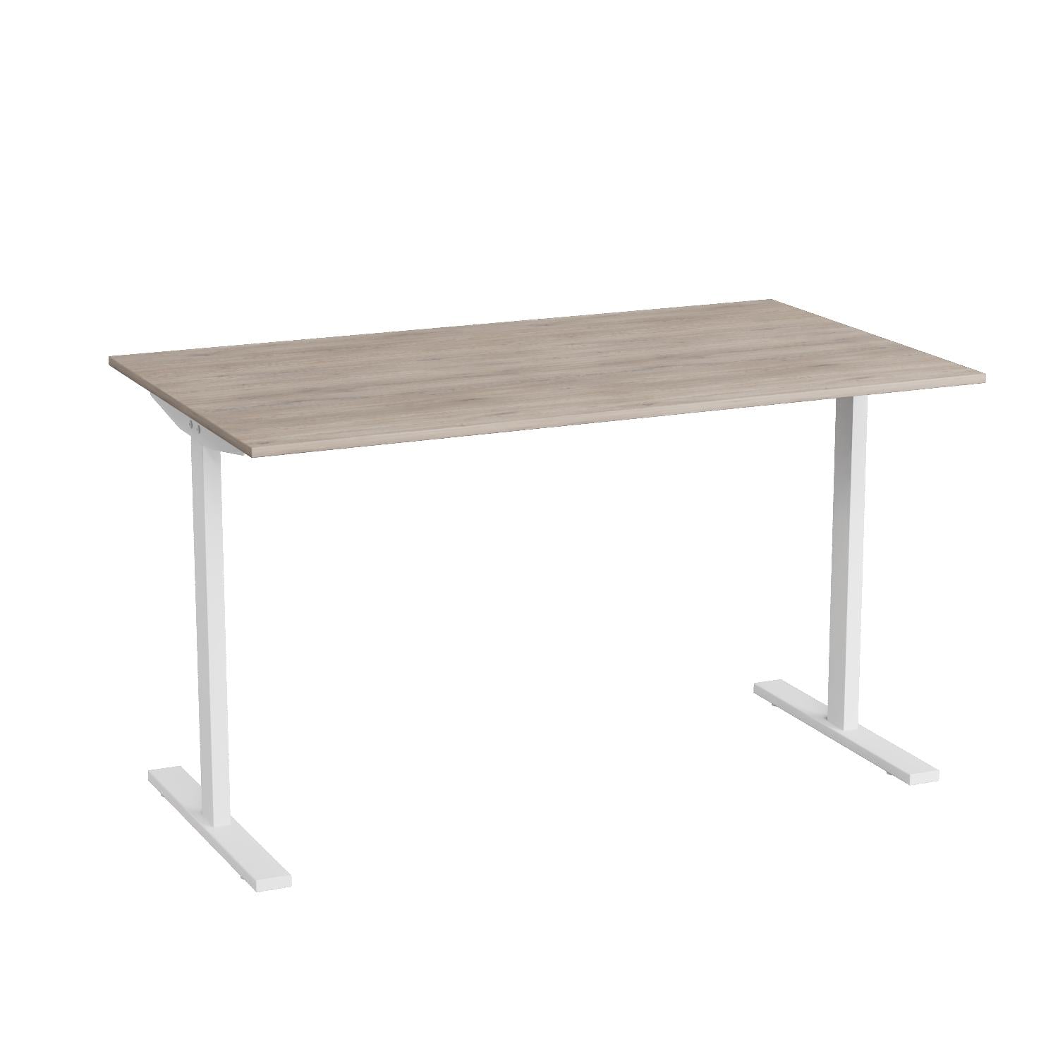 Стол письменный Ferrum-decor Space металл/ДСП 16 мм 750x1400x70 см Белый/Дуб Кремона Канолло (FRD-108000)