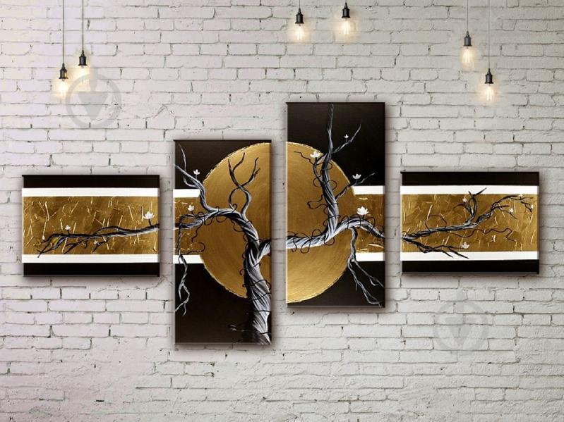 Модульная картина акрилом дерево ArtStar MKM17_4_039 размер 70 х 150 см