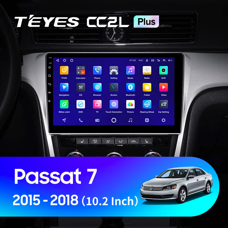 Автомагнитола штатная Teyes CC2L Plus для Volkswagen Passat 7 B7 2015-2018 Android 2/32 Гб Wi-Fi (1713308602) - фото 2