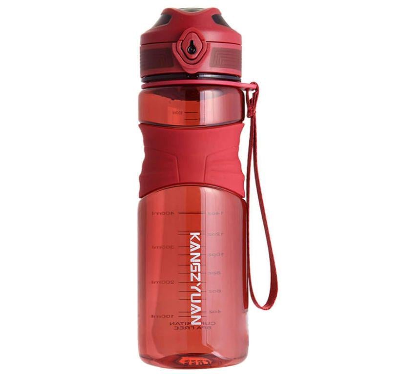 Бутылка тритановая с антибактериальным покрытием KANGZYUAN 650 мл Красный (2428512942)