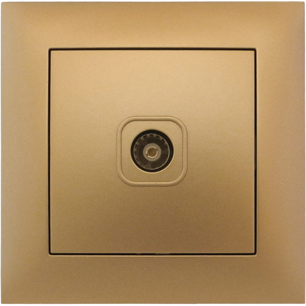 Розетка телевизионная MARSHEL IDEAL RTV-481 Gold Розетка телевизионная MARSHEL IDEAL RTV-481 Gold