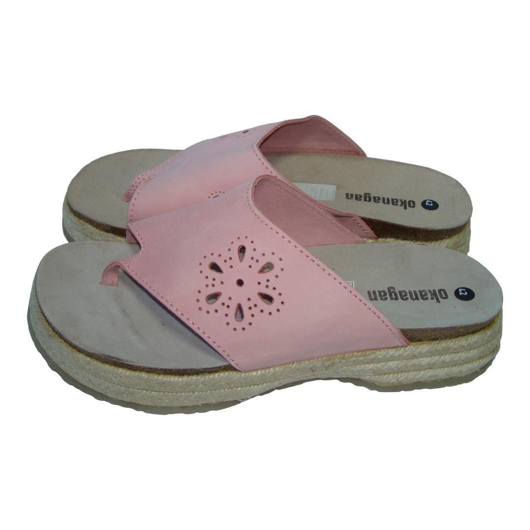 Шлепанцы-вьетнамки женские кожаные на платформе Okanagan р. 42 27,5 см Розовый (2586064229) Шлепанцы-вьетнамки женские кожаные на платформе Okanagan р. 42 27,5 см Розовый (2586064229)