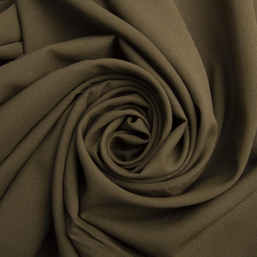 Ткань шифон Мосс креп Хаки (24684)