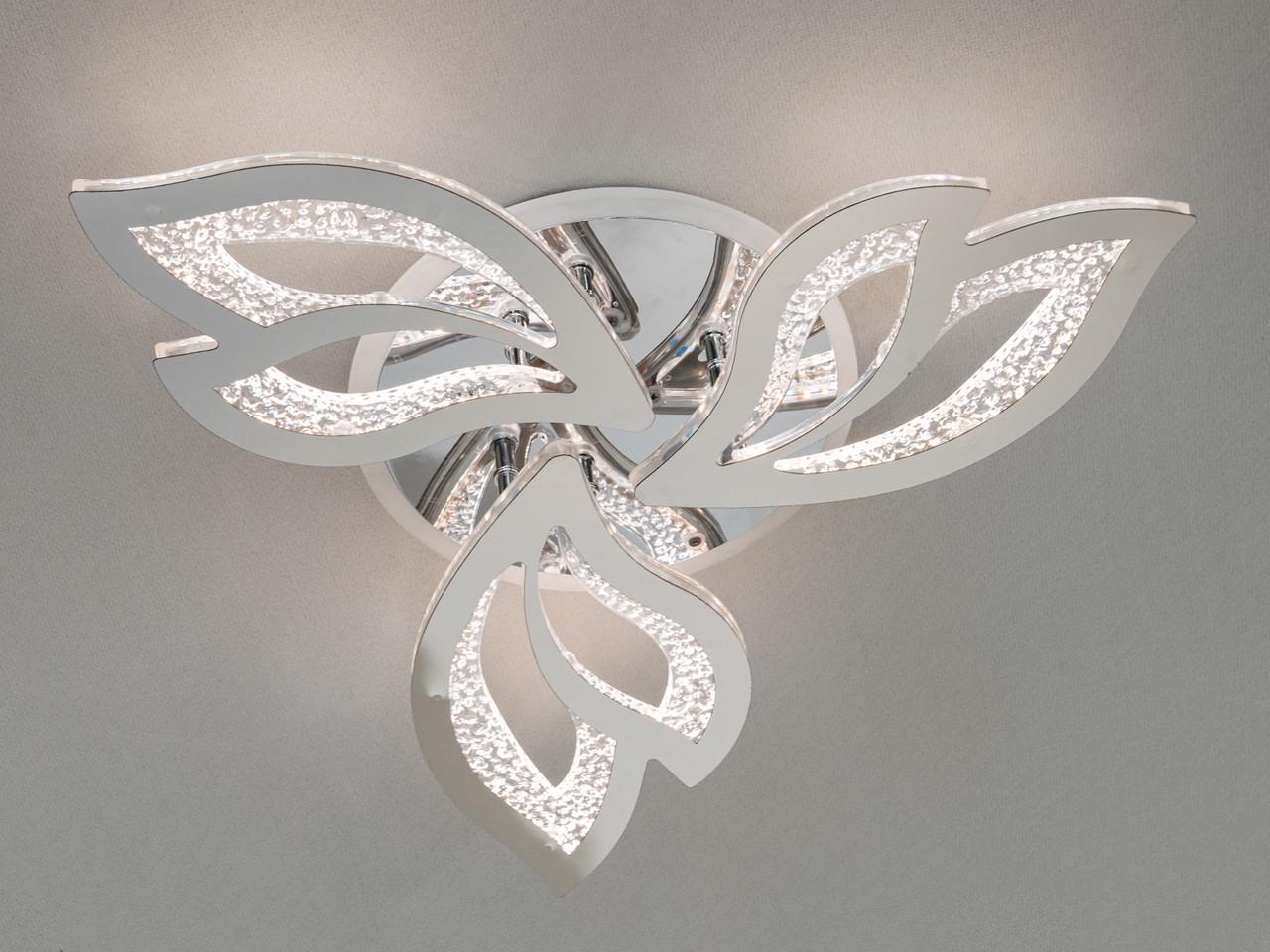 Люстра LED 2455-3HR-LS 55W на 8м2 Хром (2500792747)