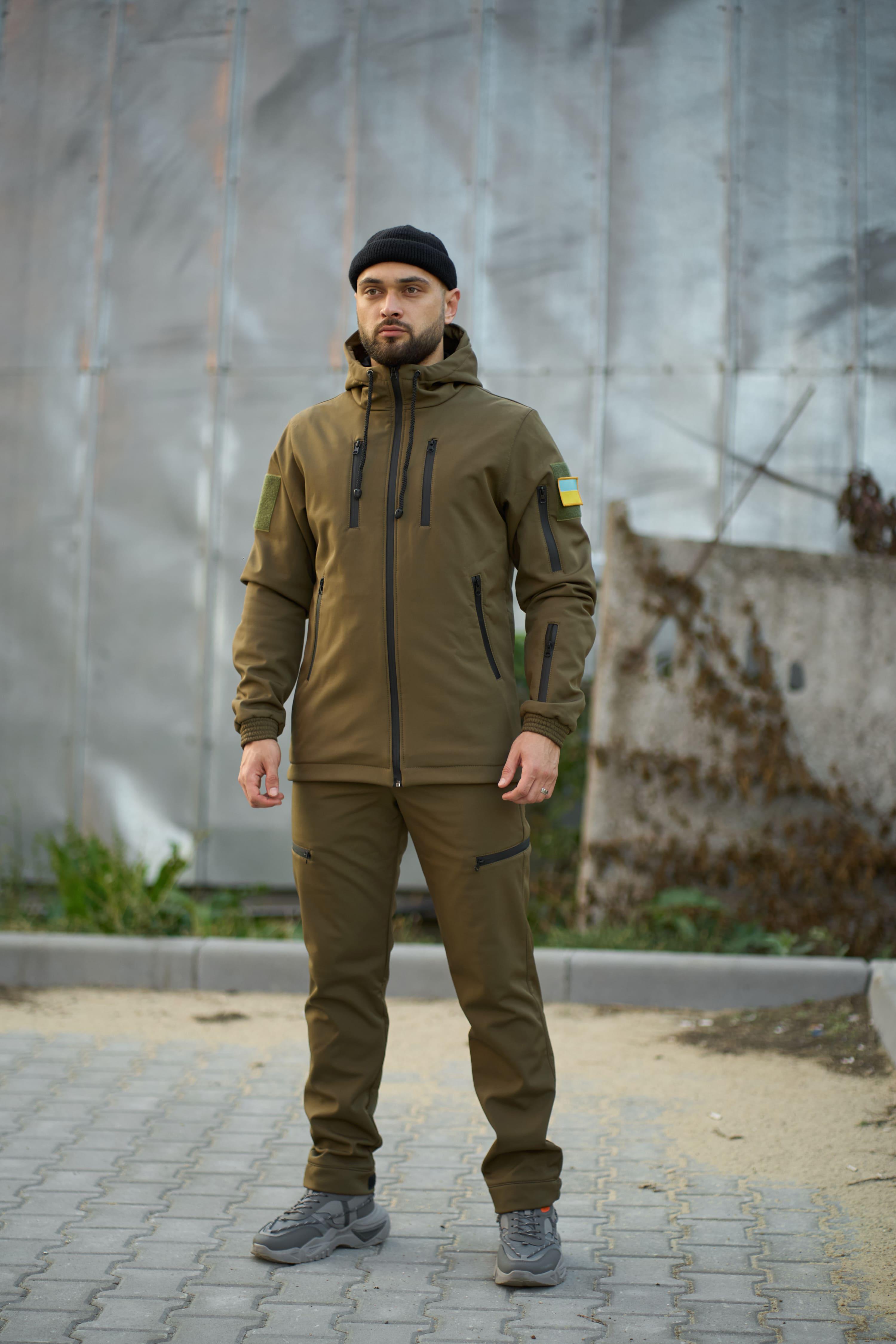 Комплект мужской Intruder SoftShell Reef с шевроном 3XL Койот