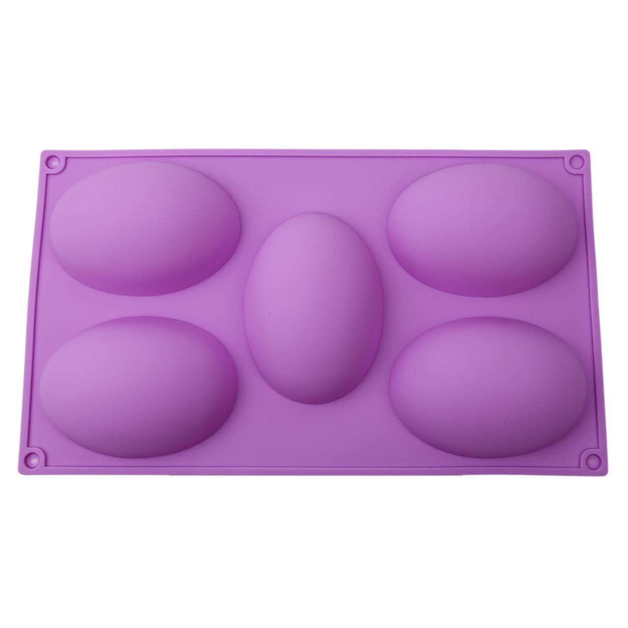 Форма силиконовая для выпечки Полуяйцо 29,7х17 см 5 шт. (2356744454)