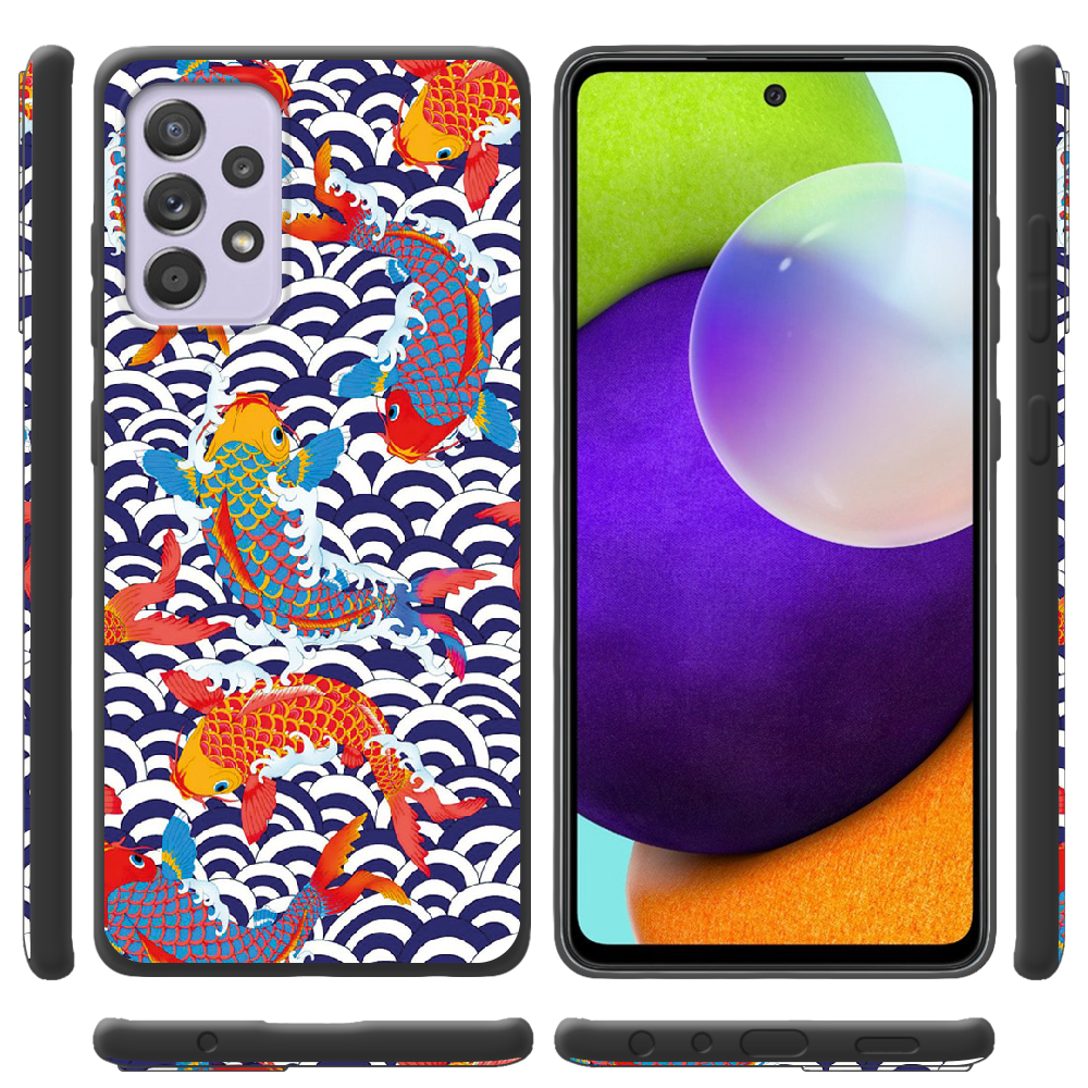 Чохол BoxFace Samsung A525 Galaxy A52 Koi Fish Чорний силікон (42075-up2477-42097) - фото 2