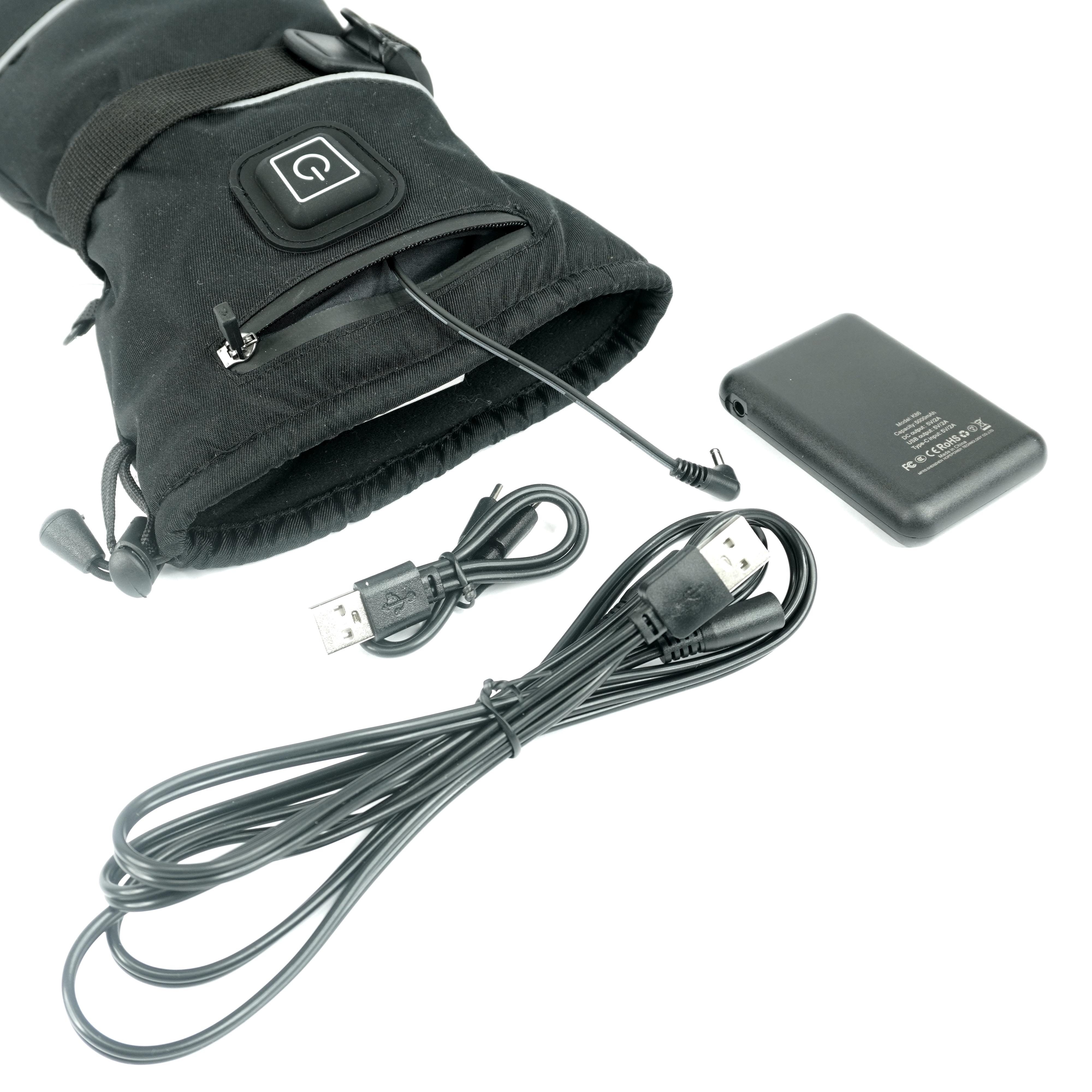 Рукавиці з підігрівом 3 температурні режими 2 акумулятори по 5000 мA/г Чорний (040702) - фото 7 Рукавиці з підігрівом 3 температурні режими 2 акумулятори по 5000 мA/г Чорний (040702) - фото 7