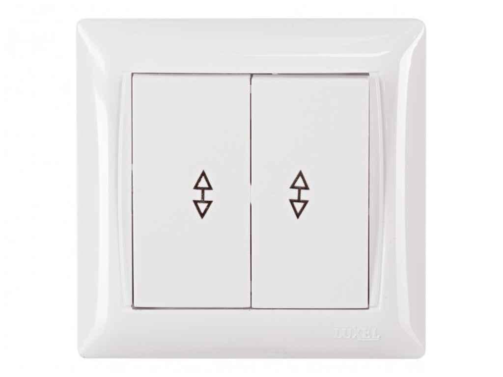 Выключатель Luxel двойной PRIMERA 3019 (1017780)