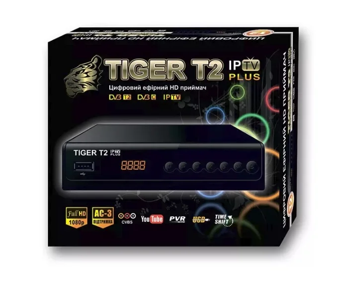 ТВ-ресивер TIGER T2 IPTV PLUS DVB-T/T2/C (00043) - фото 3