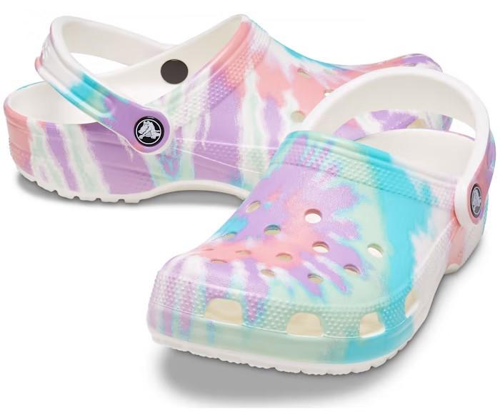 Сабо Crocs Classic Tie-Dye Graphic р. W10/EU 40-41 Fresco/Multi (7394189)