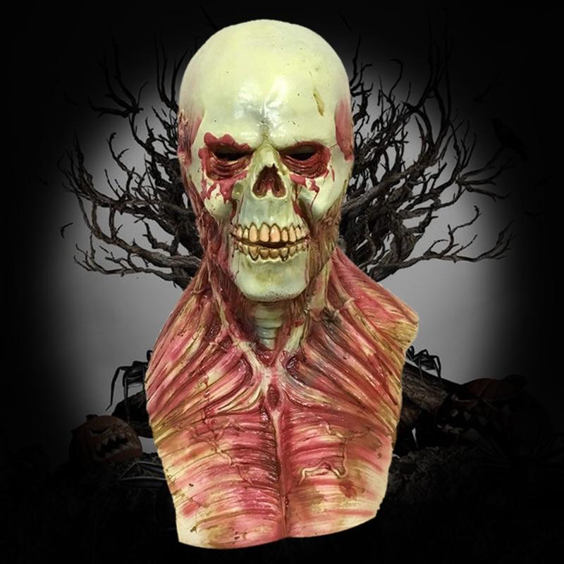 Маска ручной работы на Хэллоуин Daily Necessarys Гниющий Череп из латекса 45х35 см - фото 9 Маска ручной работы на Хэллоуин Daily Necessarys Гниющий Череп из латекса 45х35 см - фото 9
