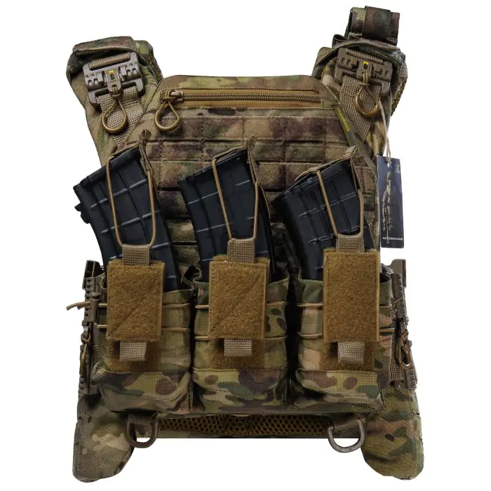 Плитоноска BOGUNKA PRO з системою швидкого скидання 3 підсумки під АК та турнікет Мутьтикам - фото 9