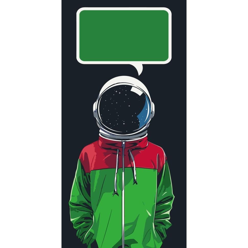 Картина по номерам Ideyka Космонавт 40x80 см Разноцветный (PM-194-K-1281)