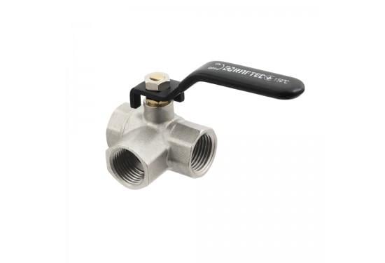 Кран шаровой трехходовой RafTec 3/4" (2538741573) Кран шаровой трехходовой RafTec 3/4" (2538741573)