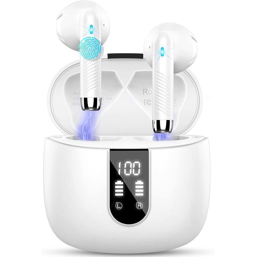 Навушники бездротові Drsaec J55 Bluetooth 5.3 з часом відтворення 56 годин Білий