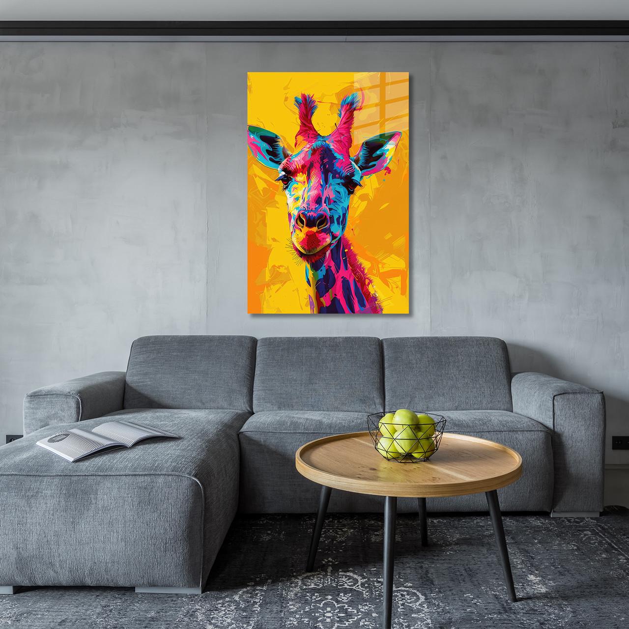 Картина на стекле NovellaPrint Поп-арт Жираф 60х90 см (446.3) - фото 3