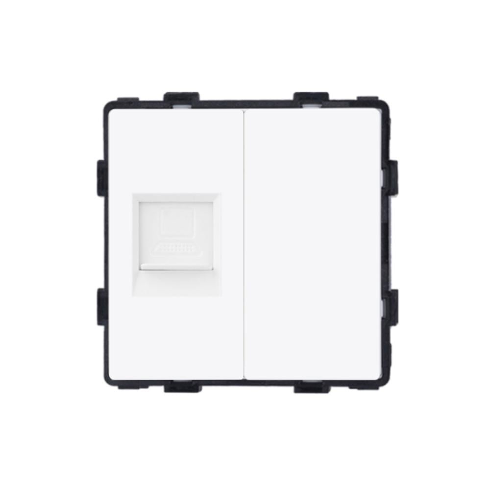 Розетка компьютерная RJ-45 ELIOS Белый (86-CAT6BLK-WT)