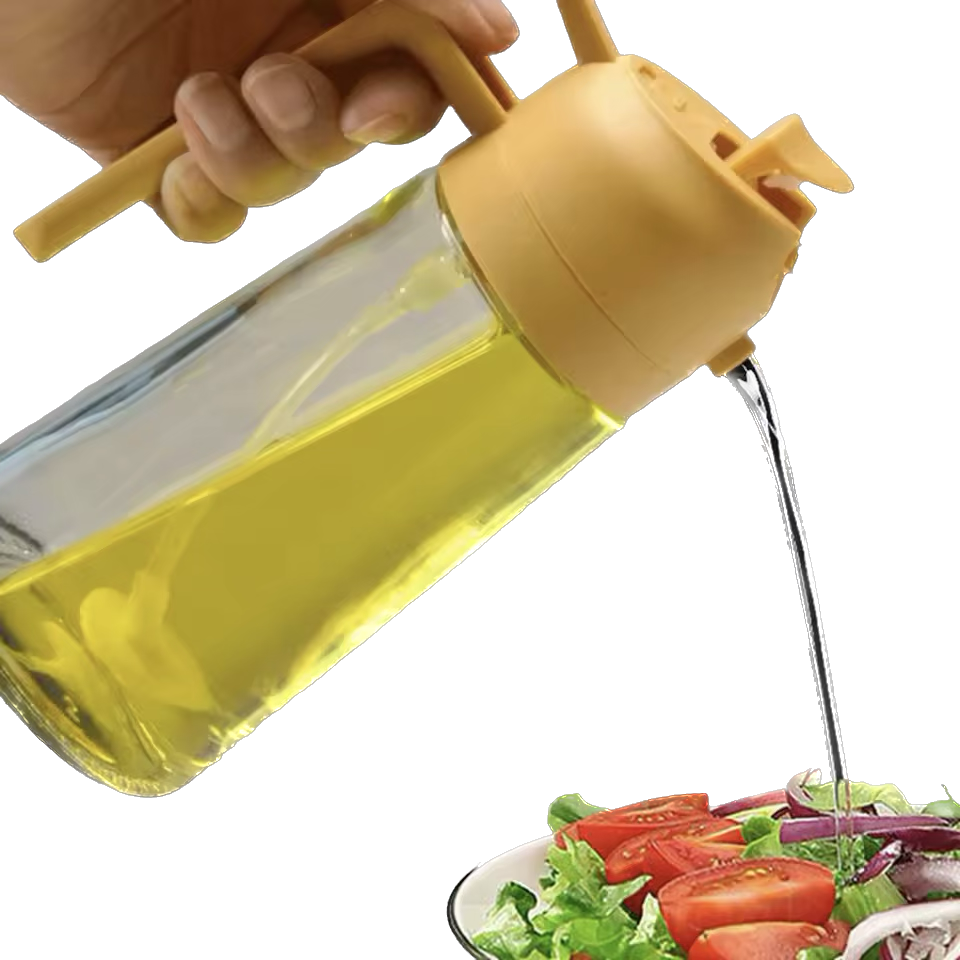 Бутылка с распылителем для масла и дозатором Желтый (23705422) - фото 12 Бутылка с распылителем для масла и дозатором Желтый (23705422) - фото 12