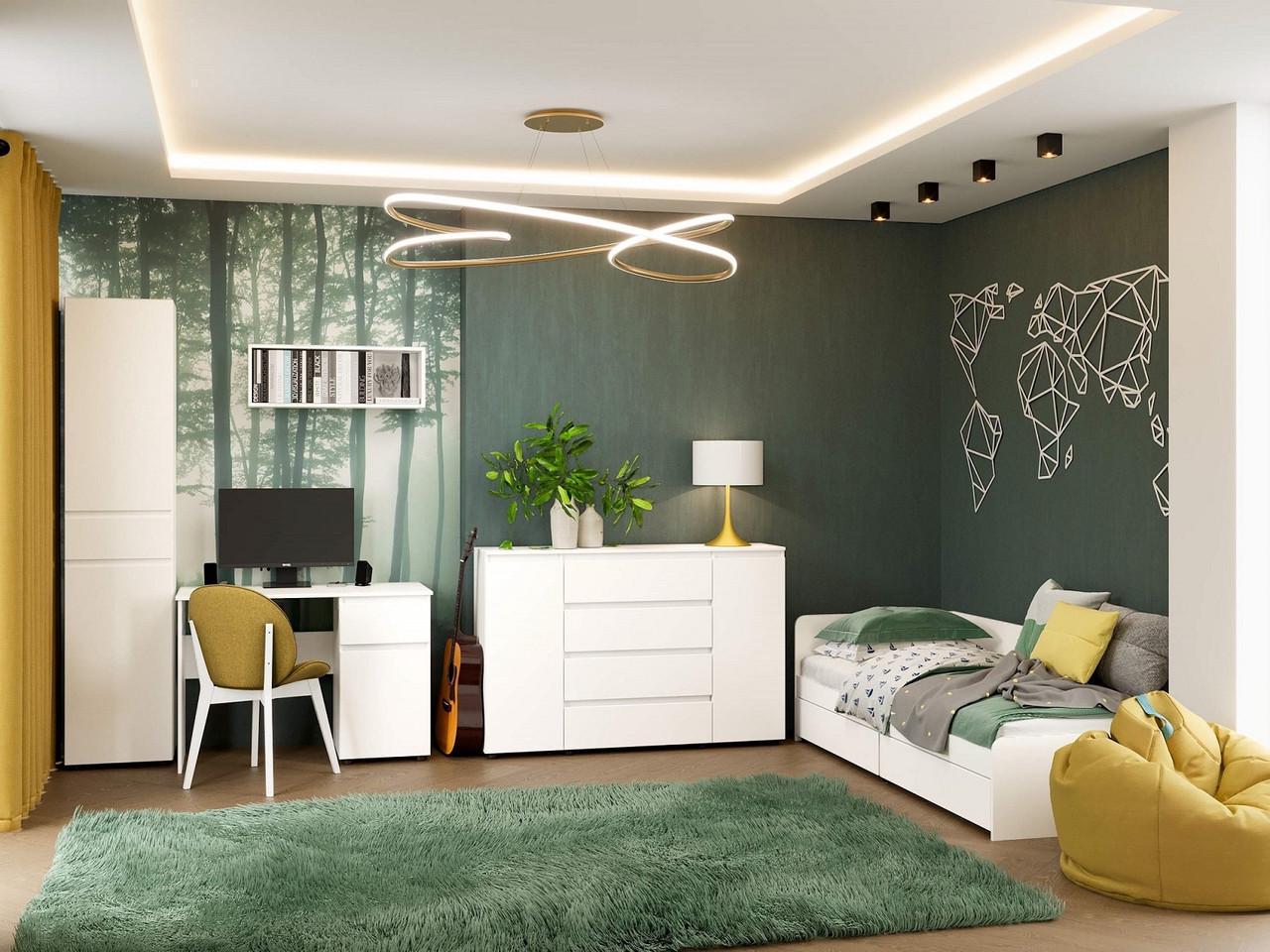 Спальня дитяча Еверест Лайт-3 Білий (ЕВ20811.02)