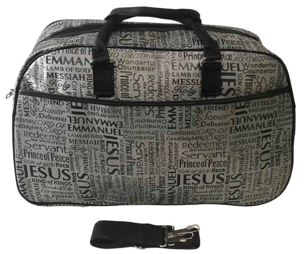 Сумка дорожная ручная кладь с длинным ремнем через плечо Серый(8809G)