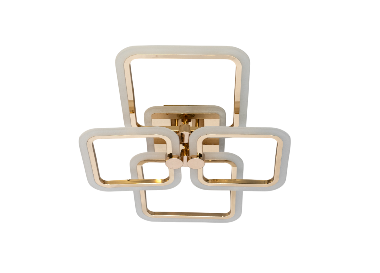 Люстра стельова світлодіодна Diasha з пультом/димером/70W Золотий (A8208/4G)