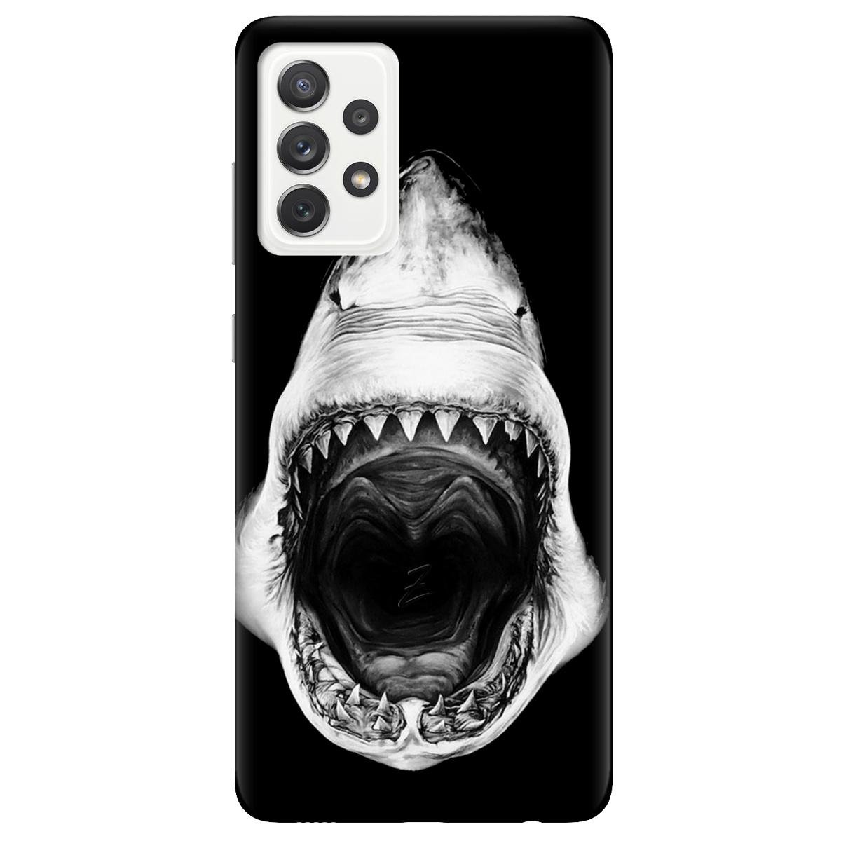 Силиконовый чехол Zorrov для Samsung Galaxy A72 - Dark shark (15140040022124035)