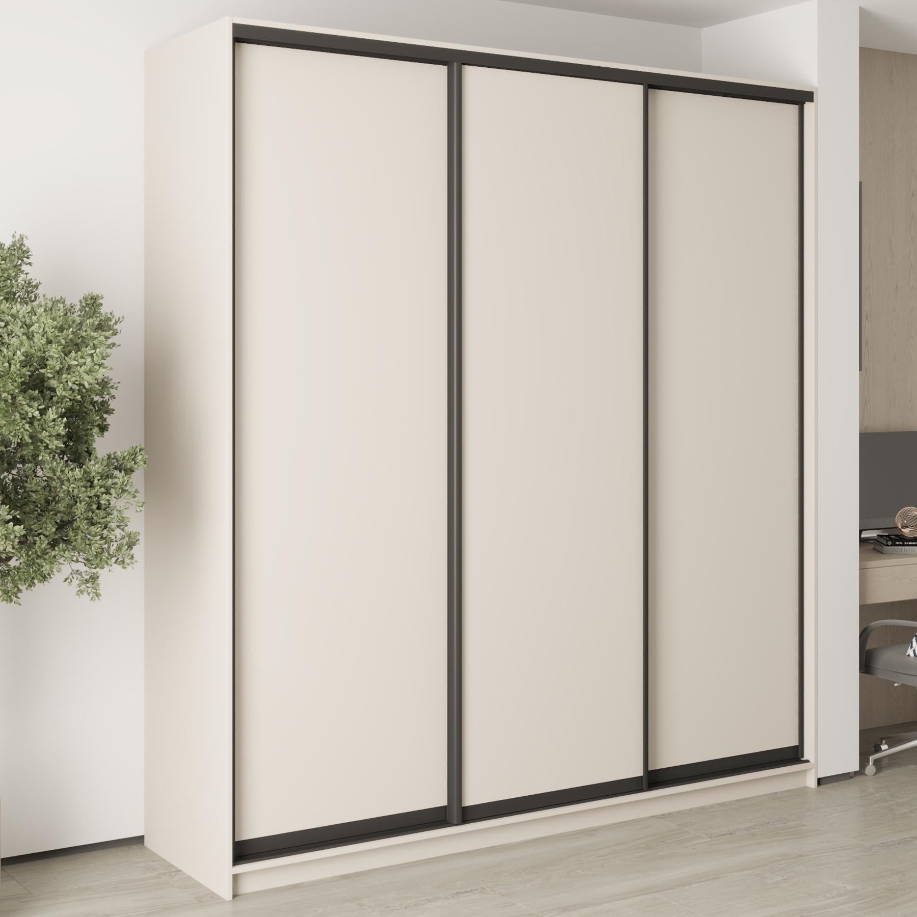 Шкаф-купе трехдверный MebelStar Комбо BG 3 ДСП 220x45x240 см Кашемир (MBS-9472) Шкаф-купе трехдверный MebelStar Комбо BG 3 ДСП 220x45x240 см Кашемир (MBS-9472)