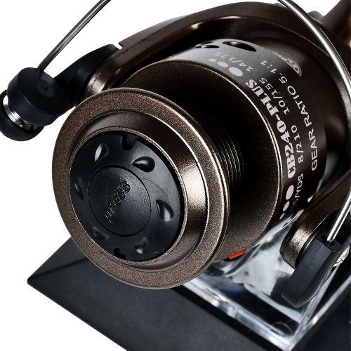 Котушка риболовна Sams Fish Cobra Plus 4000 2bb пластикова шпуля Brown (CB240-Plus) - фото 2 Котушка риболовна Sams Fish Cobra Plus 4000 2bb пластикова шпуля Brown (CB240-Plus) - фото 2