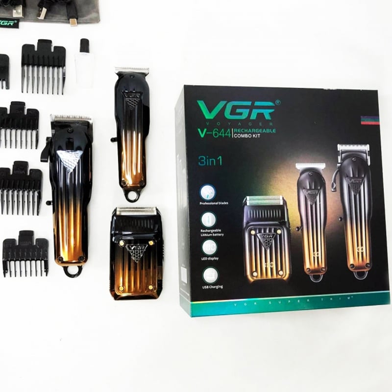 Машинка для стрижки VGR V-644 3в1 аккумуляторная комплект (tf7436) - фото 15 Машинка для стрижки VGR V-644 3в1 аккумуляторная комплект (tf7436) - фото 15