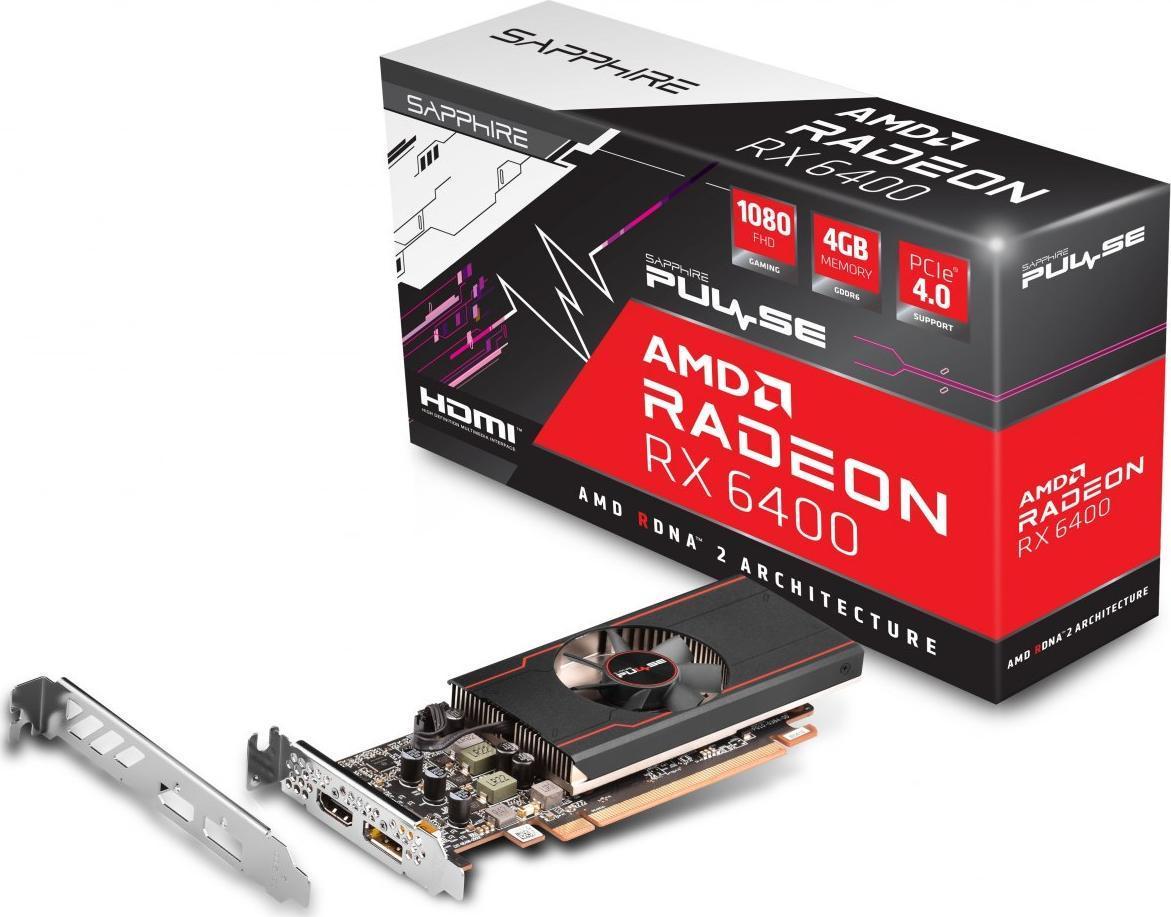 Відеокарта Sapphire Radeon RX 6400 PULSE (11315-01-20G)