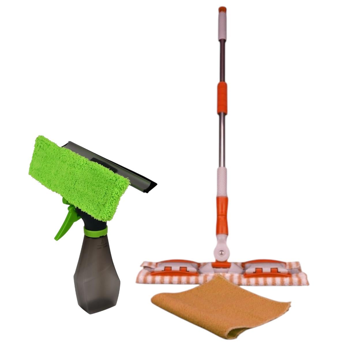 Набор для уборки дома KITUA 5в1 универсальный швабра стеклоочиститель салфетка из микрофибры