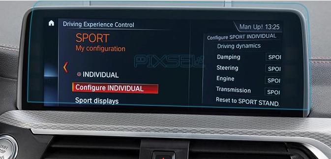Стекло защитное Pixsel гибридный глянец на монитор BMW X4 12“ 2018-2021 G02
