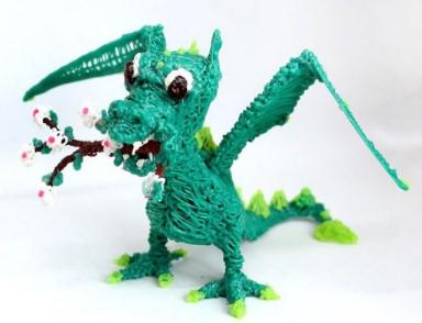 Ручка для рисования 3D Pen 2 и пластик с трафаретами 50 м Голубой - фото 7