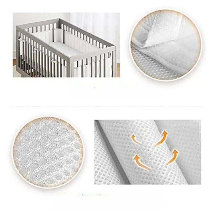 Бортики защитные на кроватку для новорожденного 2в1 320х27/150х27 см Белый - фото 2 Бортики защитные на кроватку для новорожденного 2в1 320х27/150х27 см Белый - фото 2