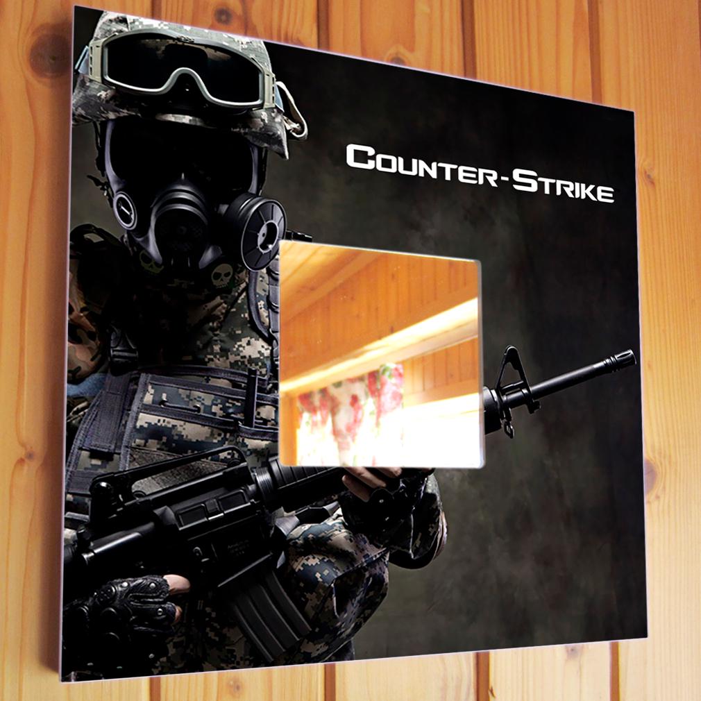 Зеркало декоративное "Counter-Strike" 260х260 мм (M03409)