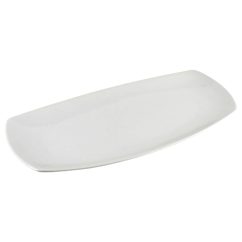 Блюдо прямокутне Stenson MC5272 кераміка 41,5х21х3 см Білий (c59c6420)