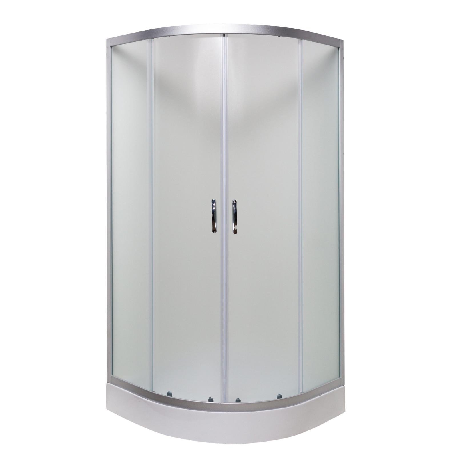 Душевая кабина Bravo GARDNO L90MS полукруглая с низким поддоном и матовым стеклом 4 мм 90х90х195 см 2уп. (L90MS) Душевая кабина Bravo GARDNO L90MS полукруглая с низким поддоном и матовым стеклом 4 мм 90х90х195 см 2уп. (L90MS)