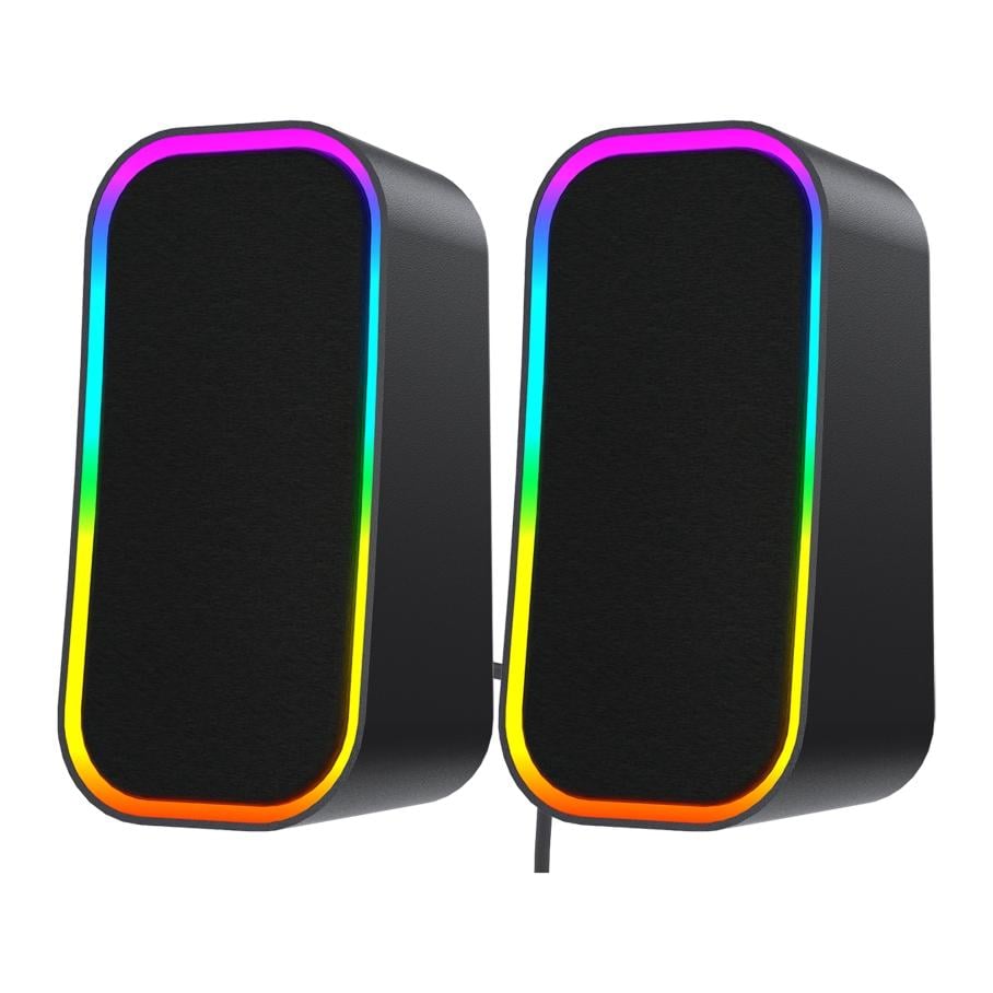 Компьютерные колонки Fantech GS304 Groove 2.0 6 Вт Bluetooth 5.3/AUX 3,5 мм RGB-подсветка питания USB (36859521)