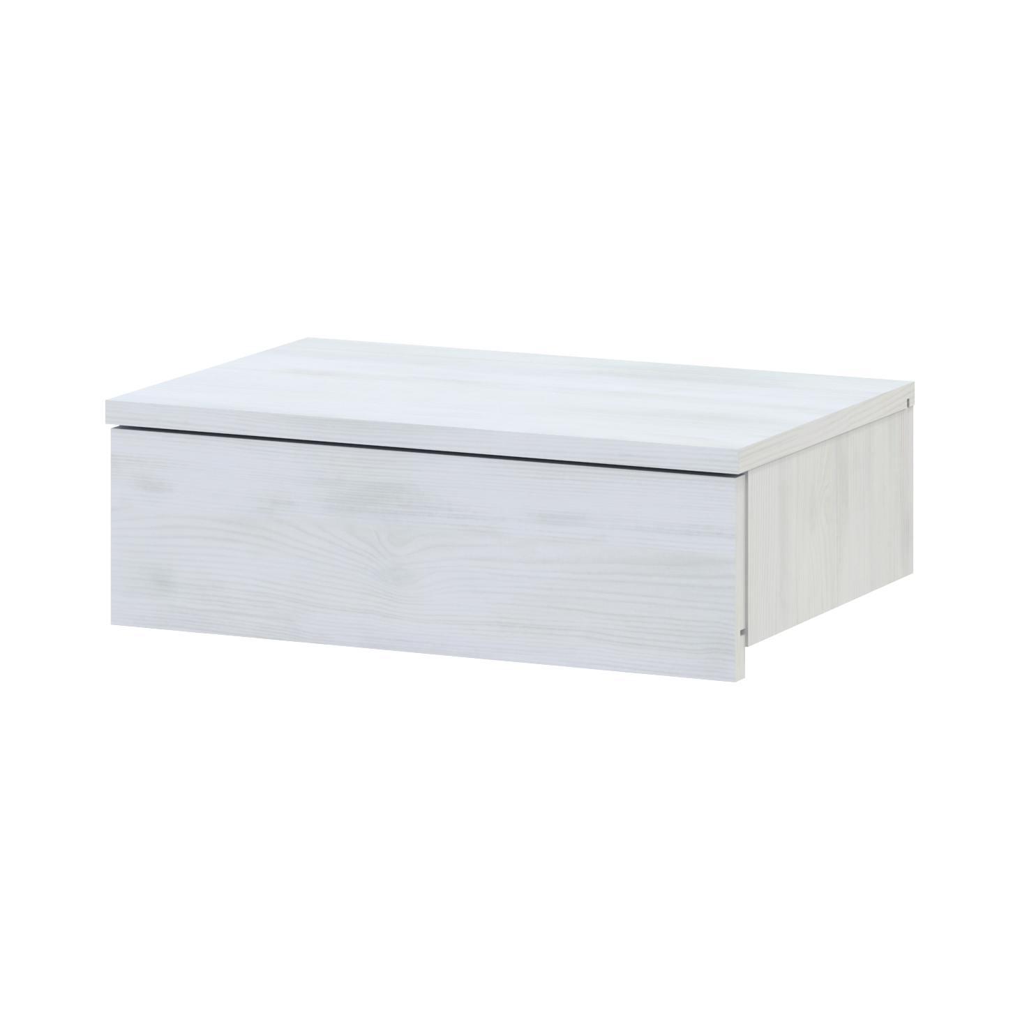 Тумба приліжкова Doros Левія 1Ш 46х31х15 см Біле дерево (41516116)