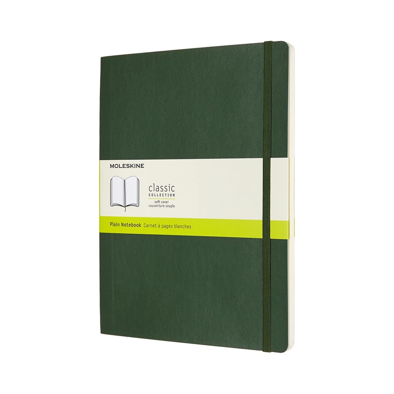 Блокнот Moleskine Classic великий 19х25 см 192 сторінки неліновані миртовий м'який Зелений