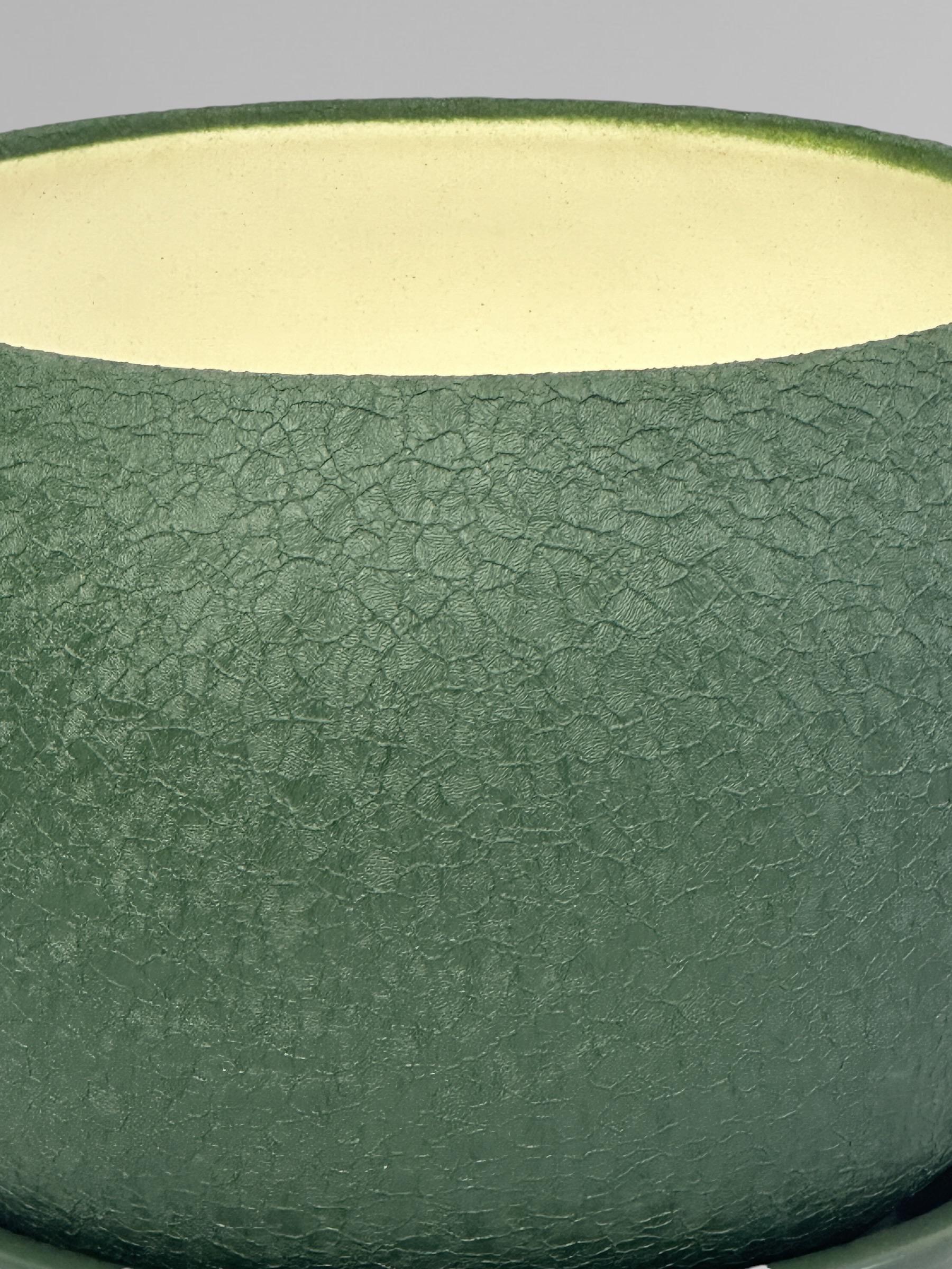 Горщик для квітів керамічний Куля шовк 1,4 л Зелений (Г01019) - фото 3 Горщик для квітів керамічний Куля шовк 1,4 л Зелений (Г01019) - фото 3