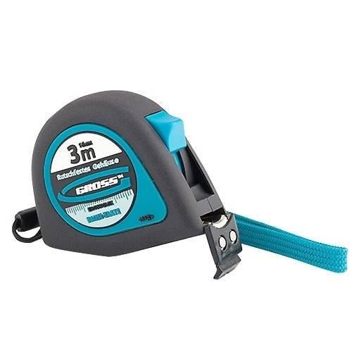 Рулетка Gross 31101 Ergonomisch магнитный прорезиненный зацеп 3 м x 16 мм (15391721)