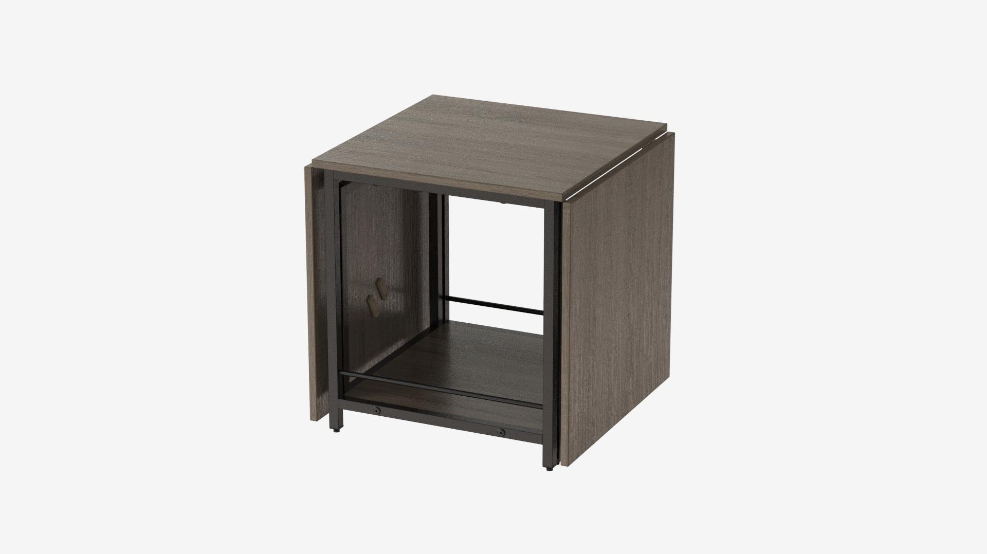 Стол журнальный трансформер Ferrum-decor Куб Комбо металл/ДСП 16 мм 650x540x532x500 мм Черный/Дуб Сонома Трюфель (FRD-105154) - фото 6 Стол журнальный трансформер Ferrum-decor Куб Комбо металл/ДСП 16 мм 650x540x532x500 мм Черный/Дуб Сонома Трюфель (FRD-105154) - фото 6