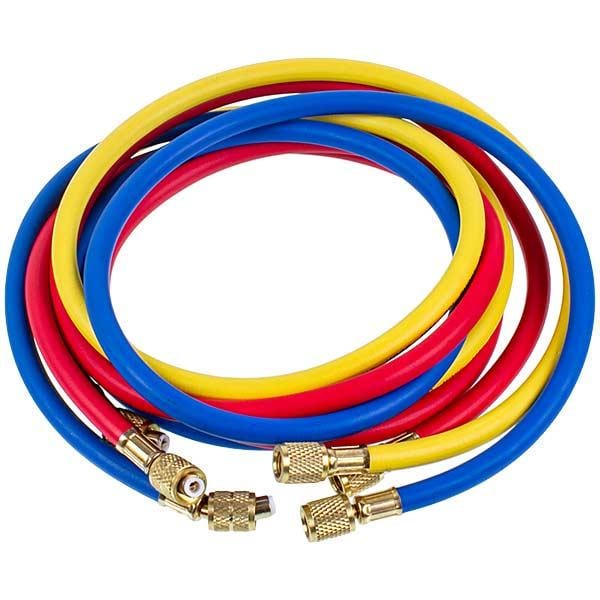 Заправочные шланги C372-S для фреона R-410 1/4"-5/16" SAE 3 шт. по 1800 мм (00000041528)