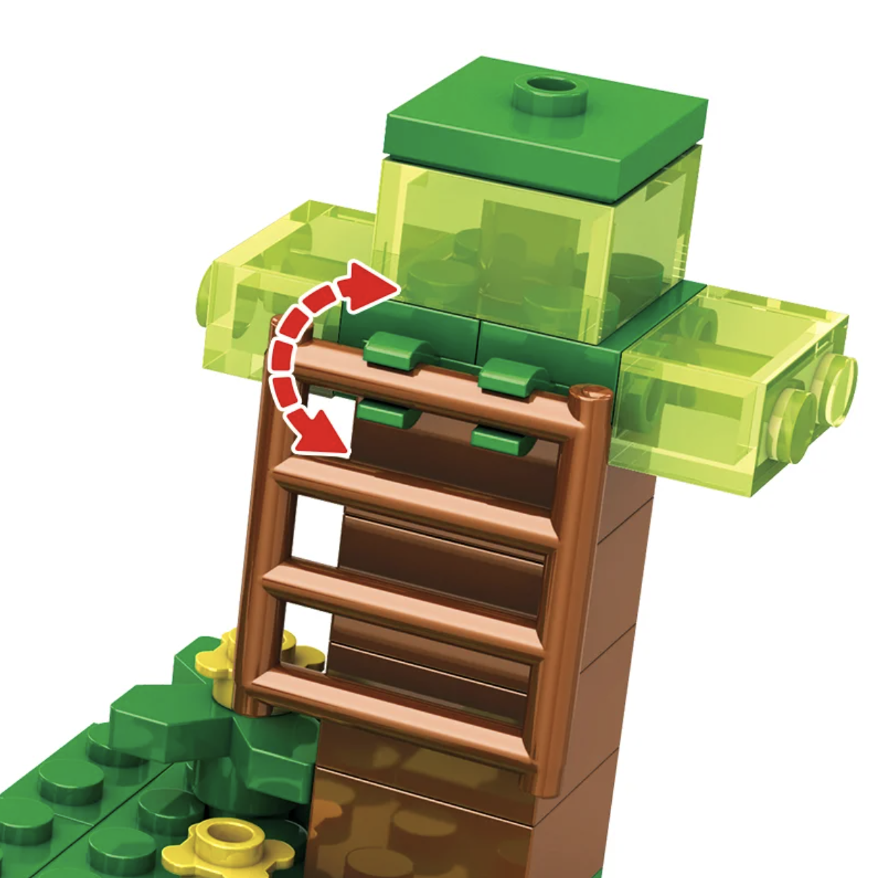 Конструктор My World Будинок біля водоспаду 379 деталей/персонажі/набір Майнкрафт (SJ8801) - фото 2