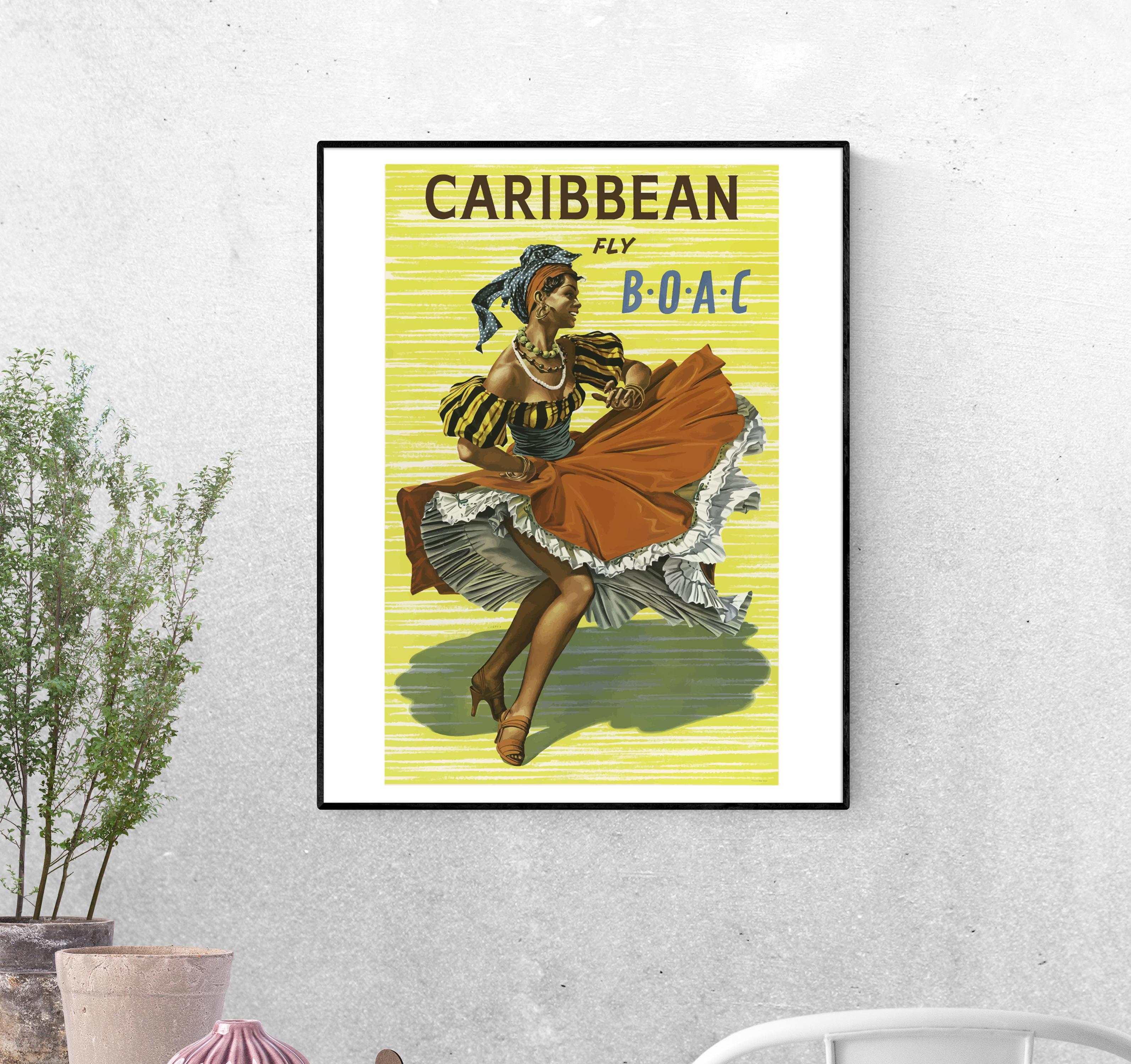 Тревел-постер Карибский танец формат А-1