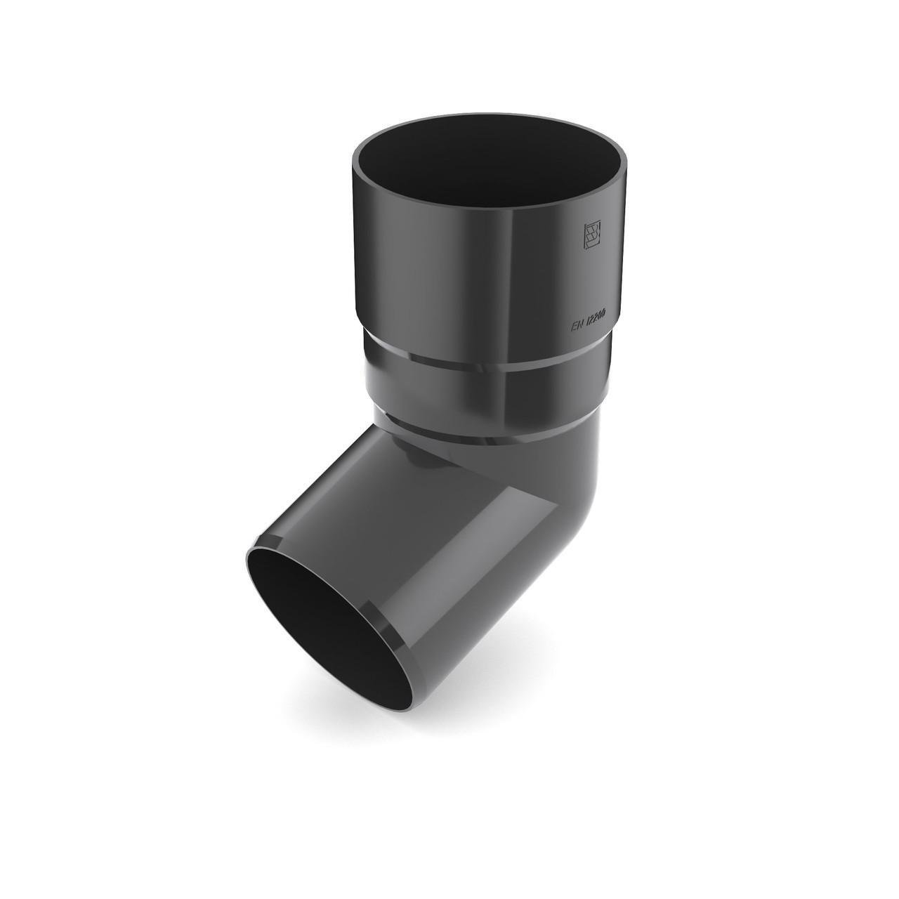 Колено трубы BRYZA 90 мм Графитовый (7021)