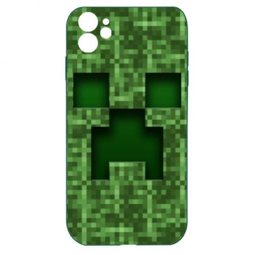 Чехол для iPhone 11 Minecraft пиксели - фото 1